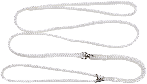 Lead Nylon Flat Show 7mm w/Slide White