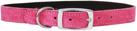 Collar Suede Sewn Plain 50cm Pink
