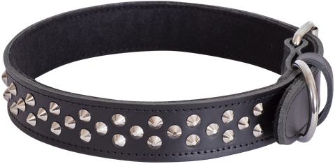 Collar Lthr Rotty/Great Dane 75cm Black