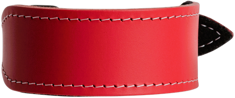 Collar Leather Whippet 40cm Red