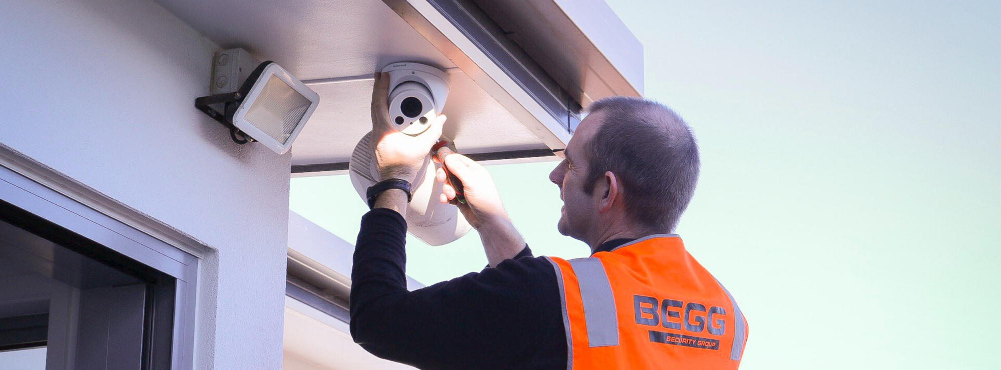 <h1>Safeguard what matters</h1><p>We offer a range of residential and commercial security solutions. No job is too big or too small.</p><button>More Info</button>