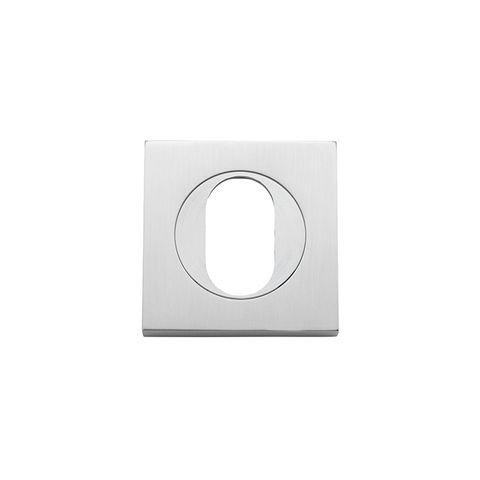 Iver Oval Square Euro Escutcheon BC