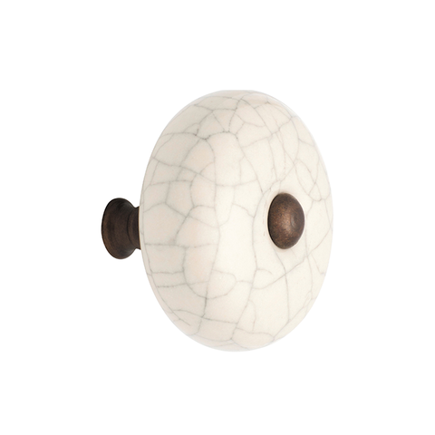 Tradco Ivory Porcelain Knob