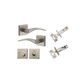 Oxford Square Rose Door Lever