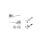 Como Round Rose Door Lever