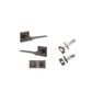Como Square Rose Door Lever