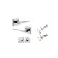 Como Square Rose Door Lever