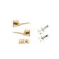 Como Square Rose Door Lever