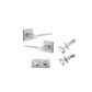 Como Square Rose Door Lever