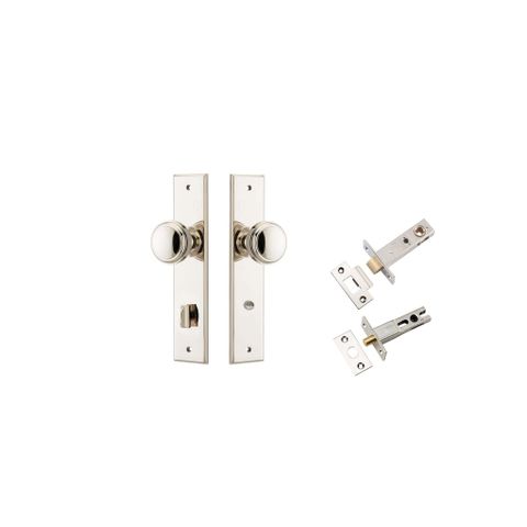 Paddington Chamfered Knob Priv Kit PN