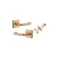 Oslo Return Square Rose Door Lever