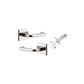 Oslo Return Square Rose Door Lever
