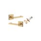 Baltimore Return Square Rose Door Lever