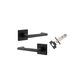 Baltimore Return Square Rose Door Lever