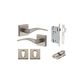 Oxford Square Rose Door Lever