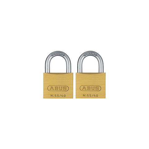 ABUS Padlock 55/40 - Keyed alike twin pk