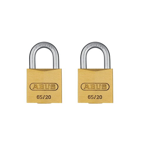 ABUS 65/20 Padlock - KD, twin pack