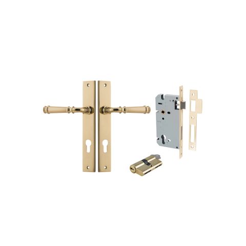 Verona Rectangular Lever Ent KK PB