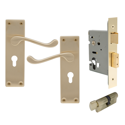 York Square Longplate - Euro Locking Set