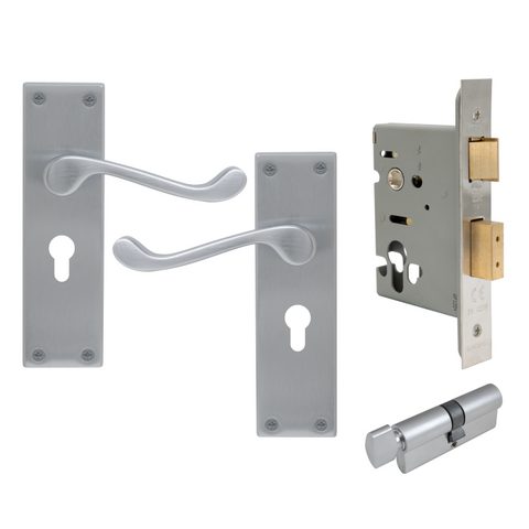 York Square Longplate - Euro Locking Set