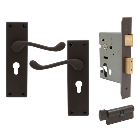 York Square Longplate - Euro Locking Set