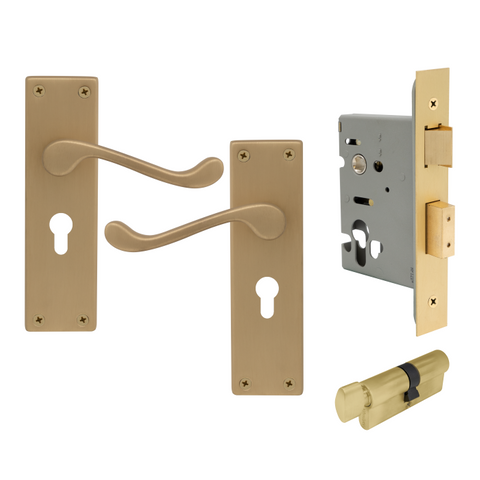 York Square Longplate - Euro Locking Set
