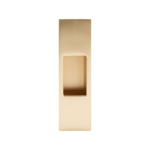 Sliding Door Edge Pull Matt Satin Brass