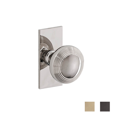 Corston Poplar Short Plate Door Knob