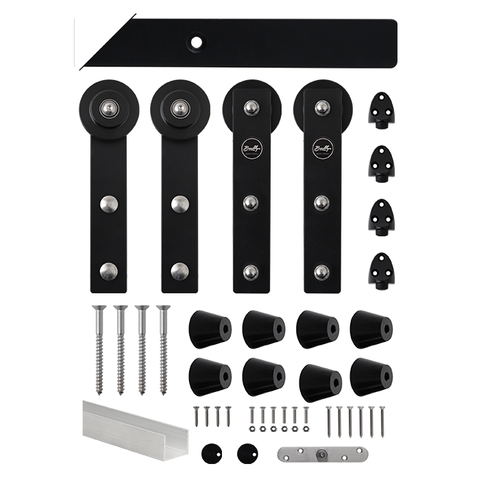 4m Double Barn Door Track Kit SS