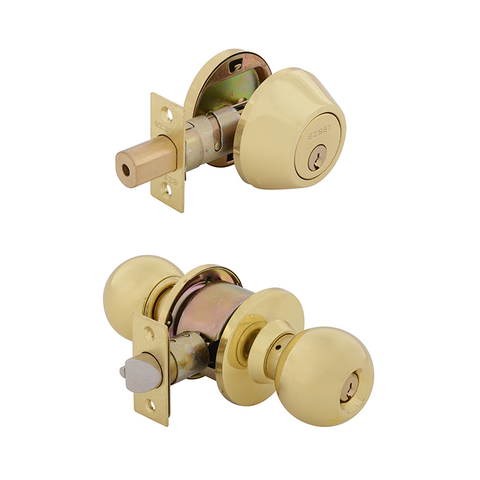 EZSET Bala Single Cylinder Deadbolt PB