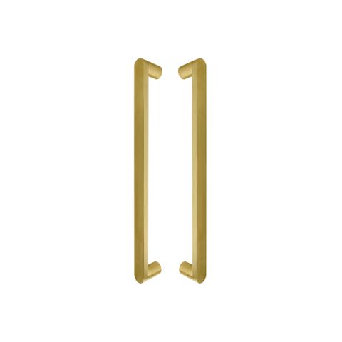 Kepler Brass Pull Handle - 400mm