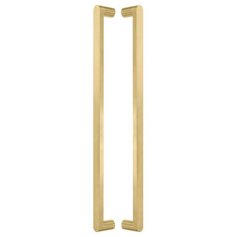 Kepler Brass Pull Handle - 600mm
