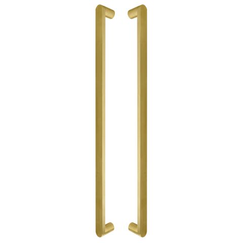 Kepler Brass Pull Handle - 600mm