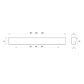 Kethy 6582 Trim Cabinet Handle 128mm OAK