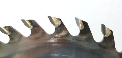 Re-Tipped Sawblade with new TCT Teeth