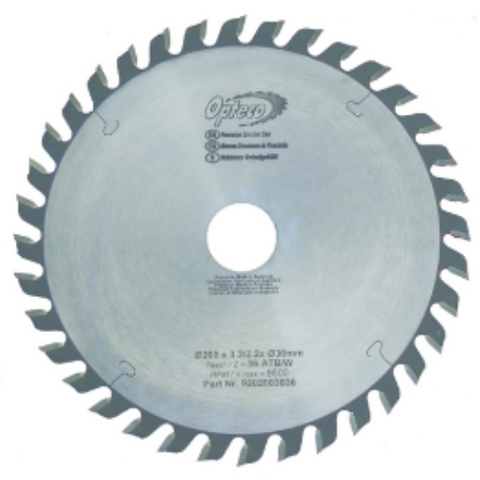 TIMBER & WOOD BLADE, 200MM DIAMETER X 36 TEETH