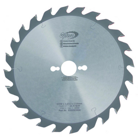 RIP SAW BLADE, 250MM DIAMETER X 24 TEETH