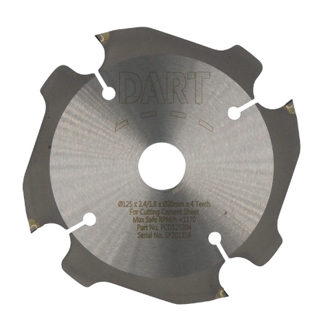 FIBRE CEMENT CUTTING BLADE, 125MM DIAMETER