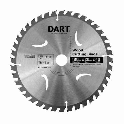 180MM TIMBER BLADE - 40T FINE CUT