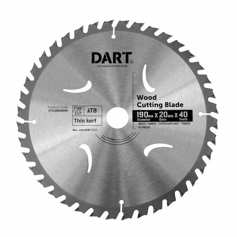 190MM TIMBER BLADE - 40T FINE CUT