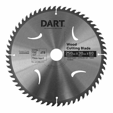 250MM TIMBER BLADE - 60T FINE CUT