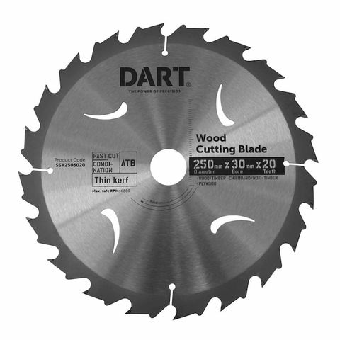 250MM TIMBER BLADE - 20T FAST CUT