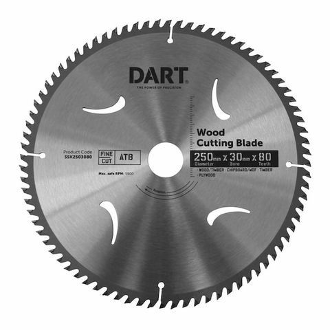 250MM TIMBER BLADE - 80T EXTRA FINE CUT