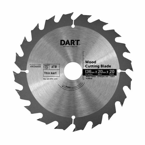 136MM TIMBER BLADE - 20T FAST CUT