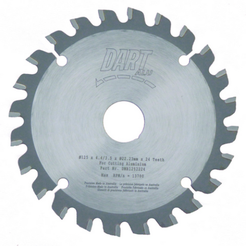 ALUMINIUM MILLING BLADE 125MM X 22MM X 24T