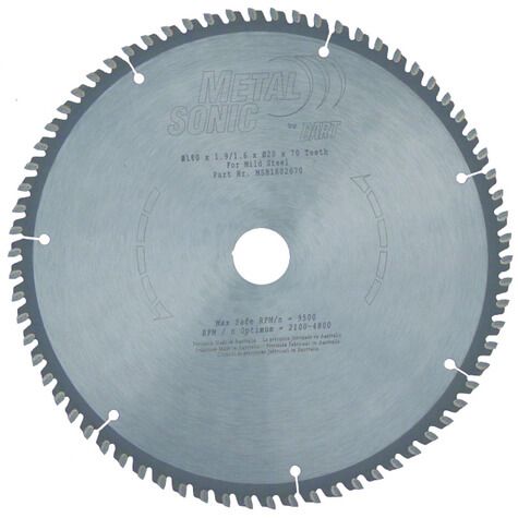 METAL SONIC BLADE 180MM DIA X 70T