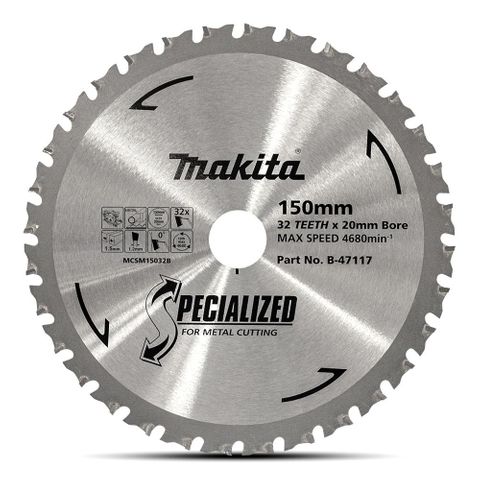 TCT SAW BLADE MAKITA METAL 150MMX32T