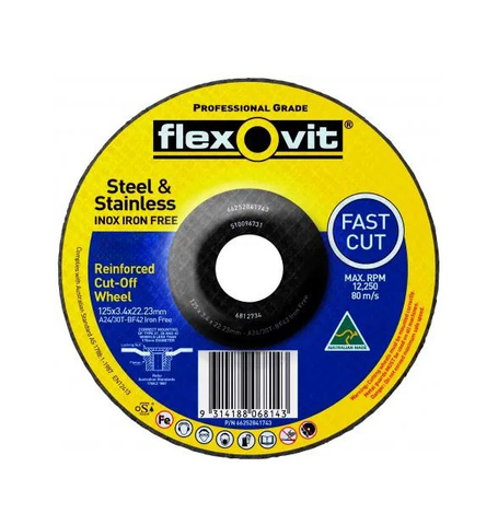 DISC CUT OFF METAL FLEXOVIT 230X3.4X22MM DC