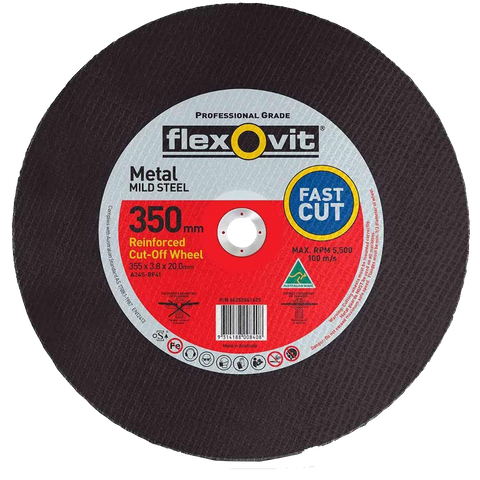 FLEXOVIT METAL CUT OFF DISC 350X3.8X20MM
