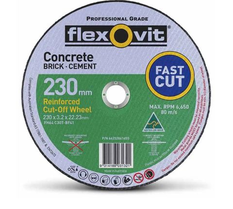 DISC CUT OFF MASONRY FLEXOVIT 230X3.2X22.2MM